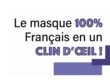 Masque fabrication Française 3 plis respirants indolores hypoallergéniques