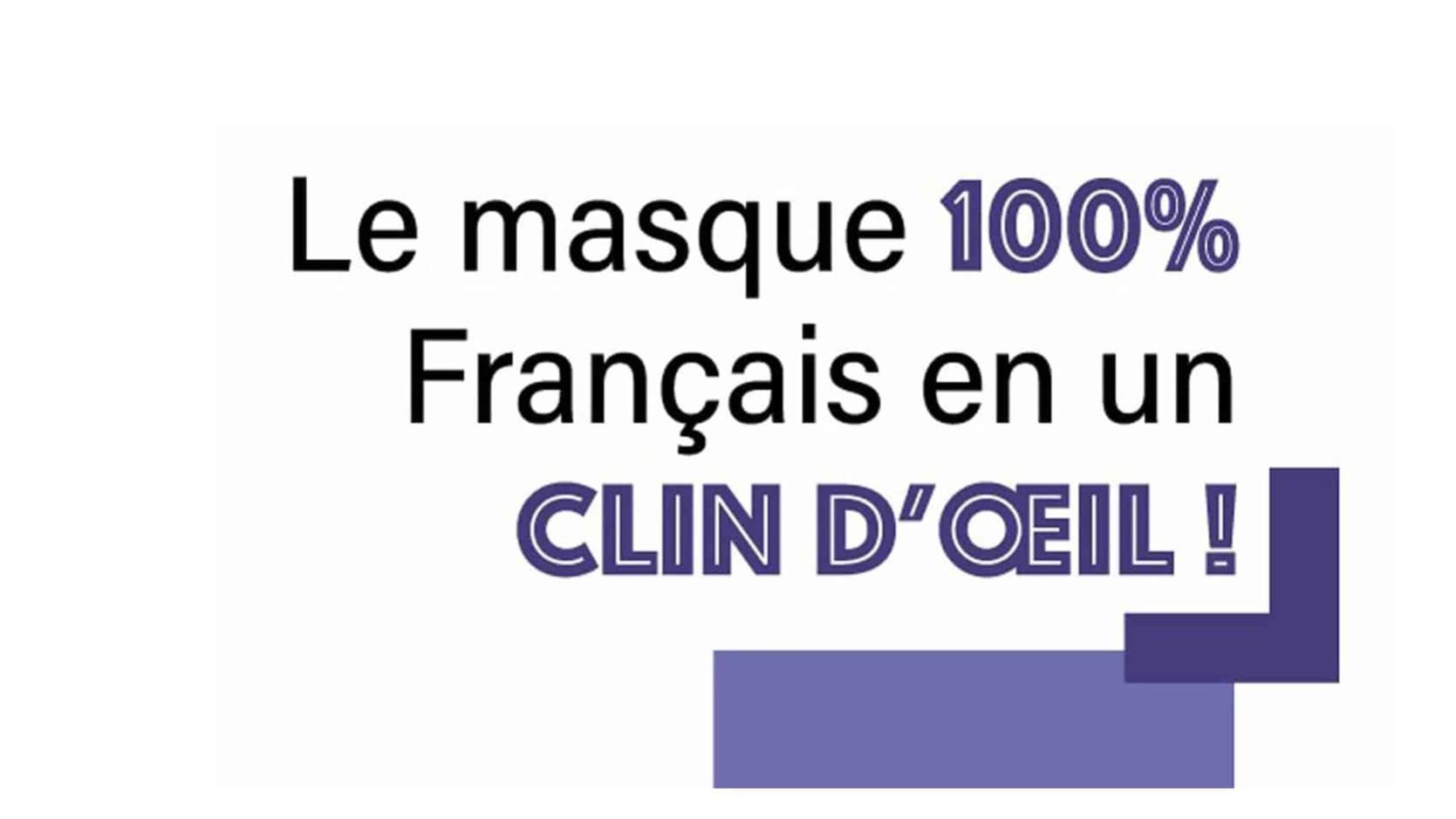 Masque fabrication Française 3 plis respirants indolores hypoallergéniques